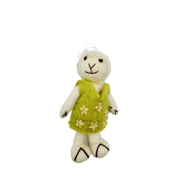 Handmade Needle Felted Lady Sheep