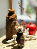 Handmade Needle Felt White Mouse