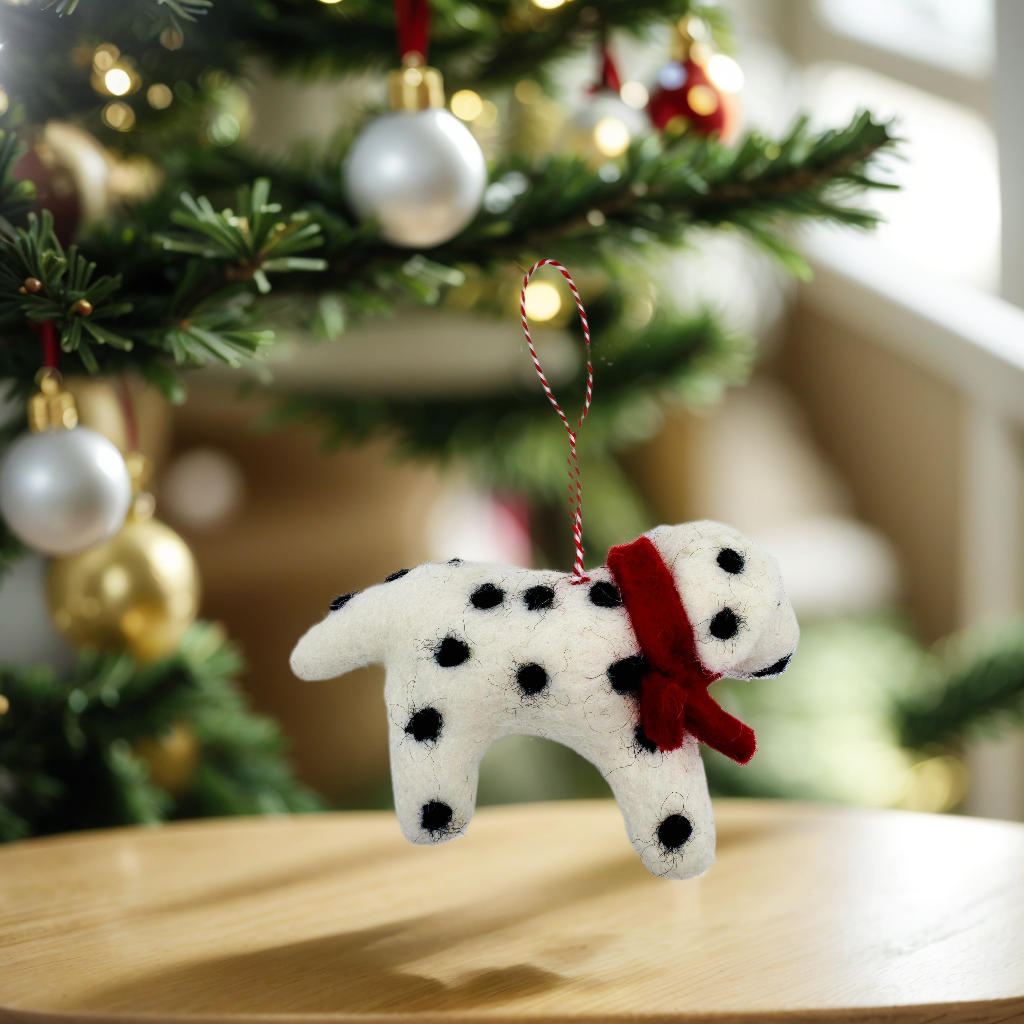 Handmade Needle Felted Dalmatian