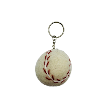 Tennis Ball Handmade Needle Felted Key Ring