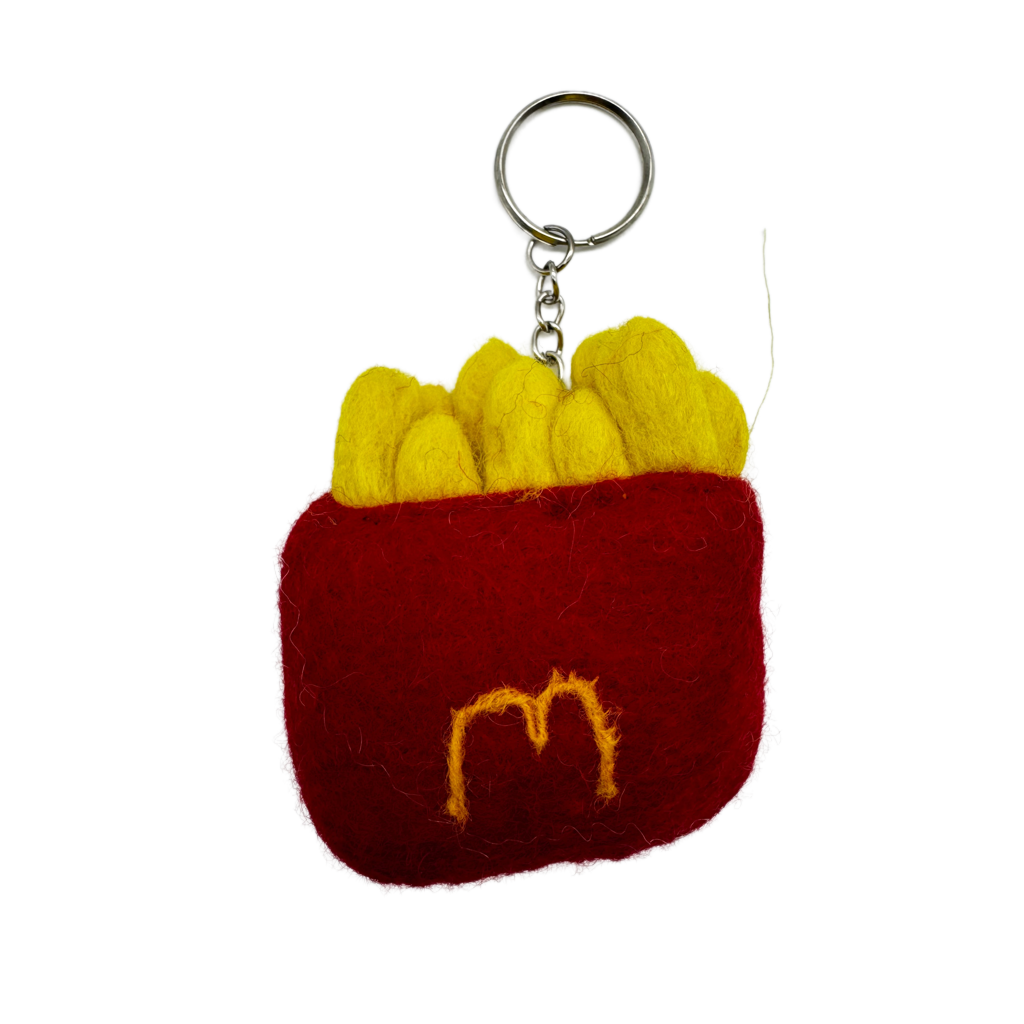 M Fries Handmade Needle Felted Key Ring