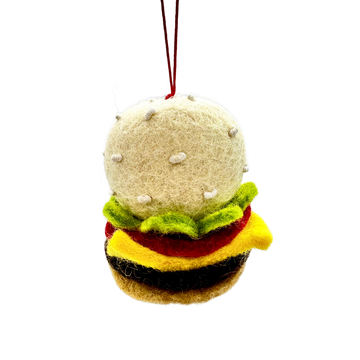 Handmade Needle Felted Hamburger