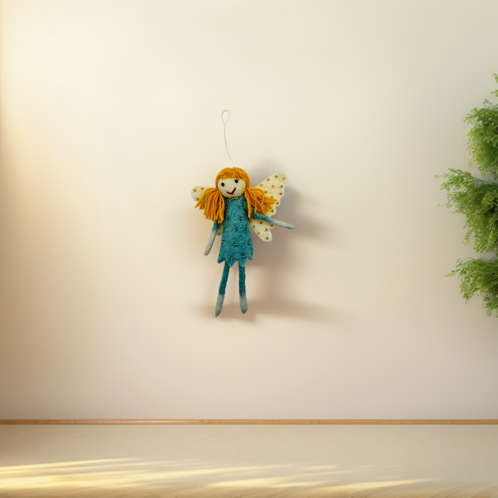 Handmade Wool Needle Felted Miss Fairy