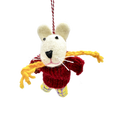 Handmade Needle Felted Little Mouse in Red Sweater