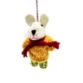 Handmade Needle Felted Little Mouse in Yellow Sweater